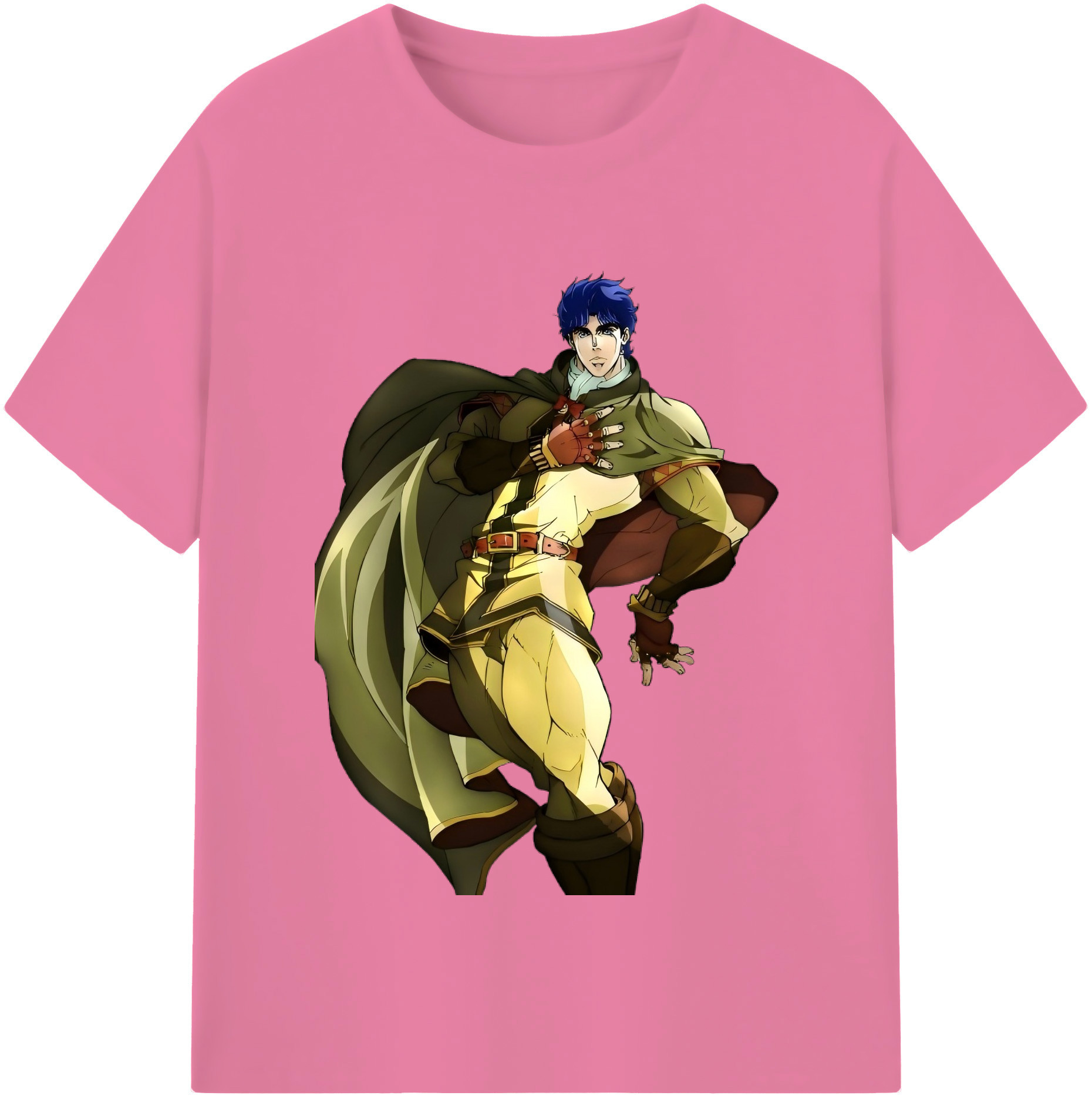 （画像用） ジョジョの奇妙な冒険 /ジョナサン?ジョースター JoJo's Bizarre Adventure Jonathan Joestar 綿100％半袖Tシャツ（フロントプリント）